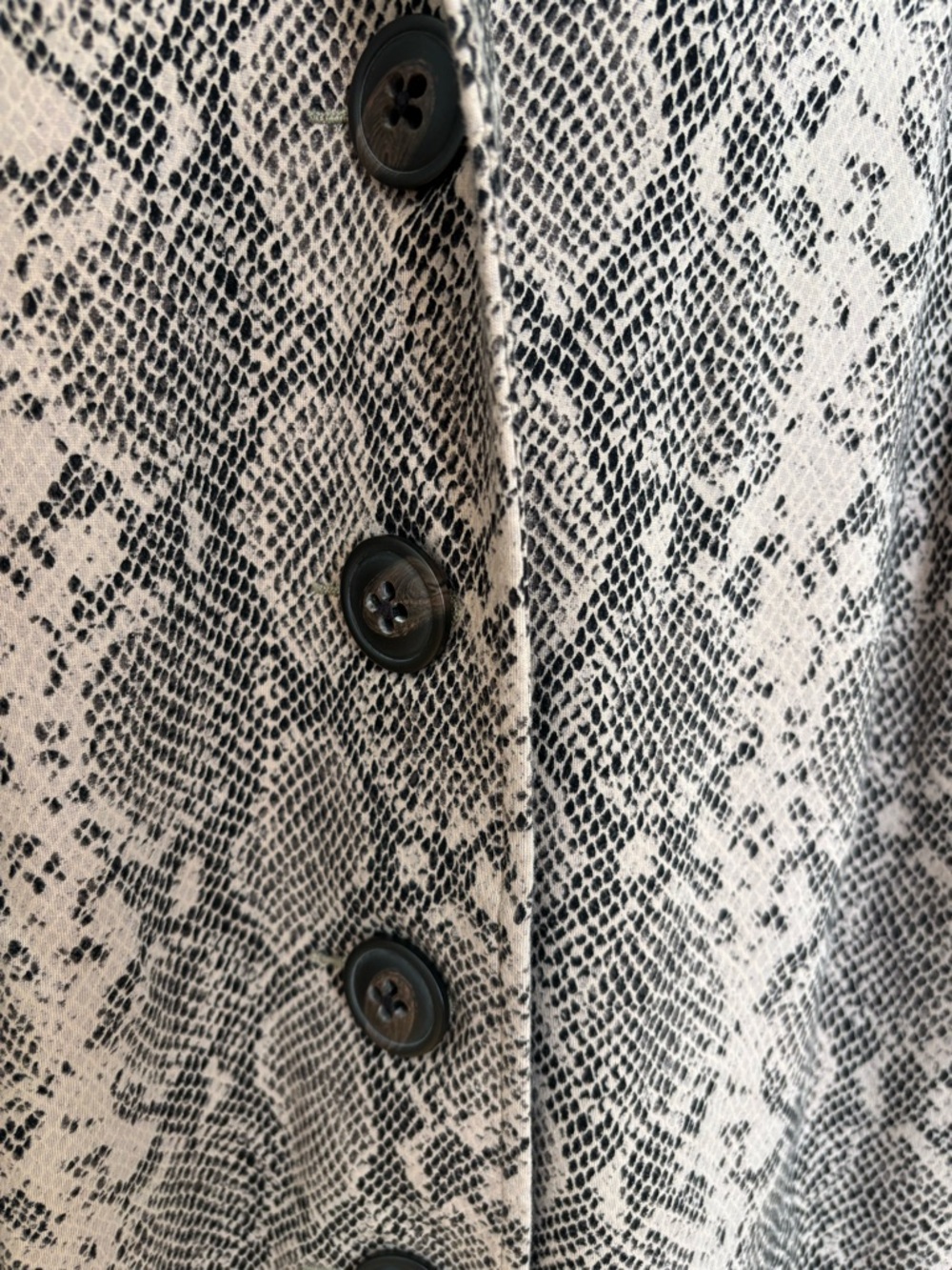 CAbi Taupe & Black Snake-Print Trench Coat - Picture 5 of 5